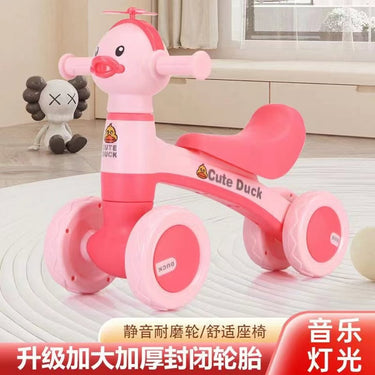 Duck Ride-on Baby Foot To Floor Balance Bike - Pink